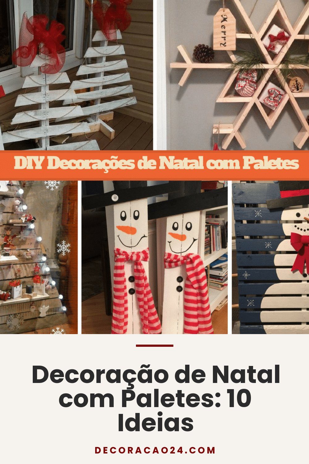 Decoração de Natal com Paletes: 10 Ideias