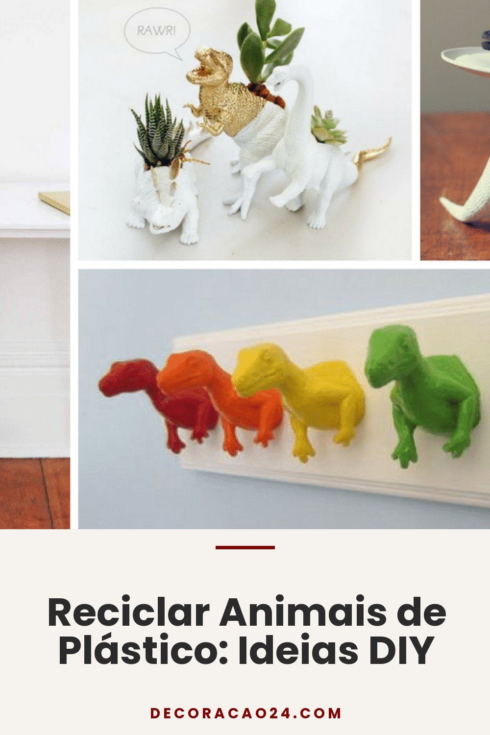 Reciclar Animais de Plástico: Ideias DIY
