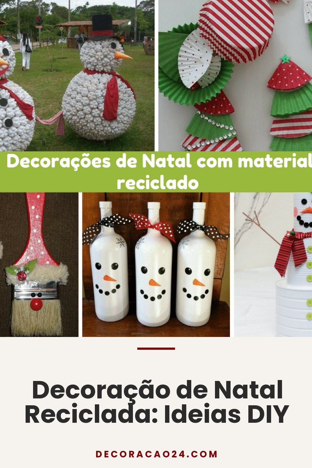 Decoração de Natal Reciclada: Ideias DIY