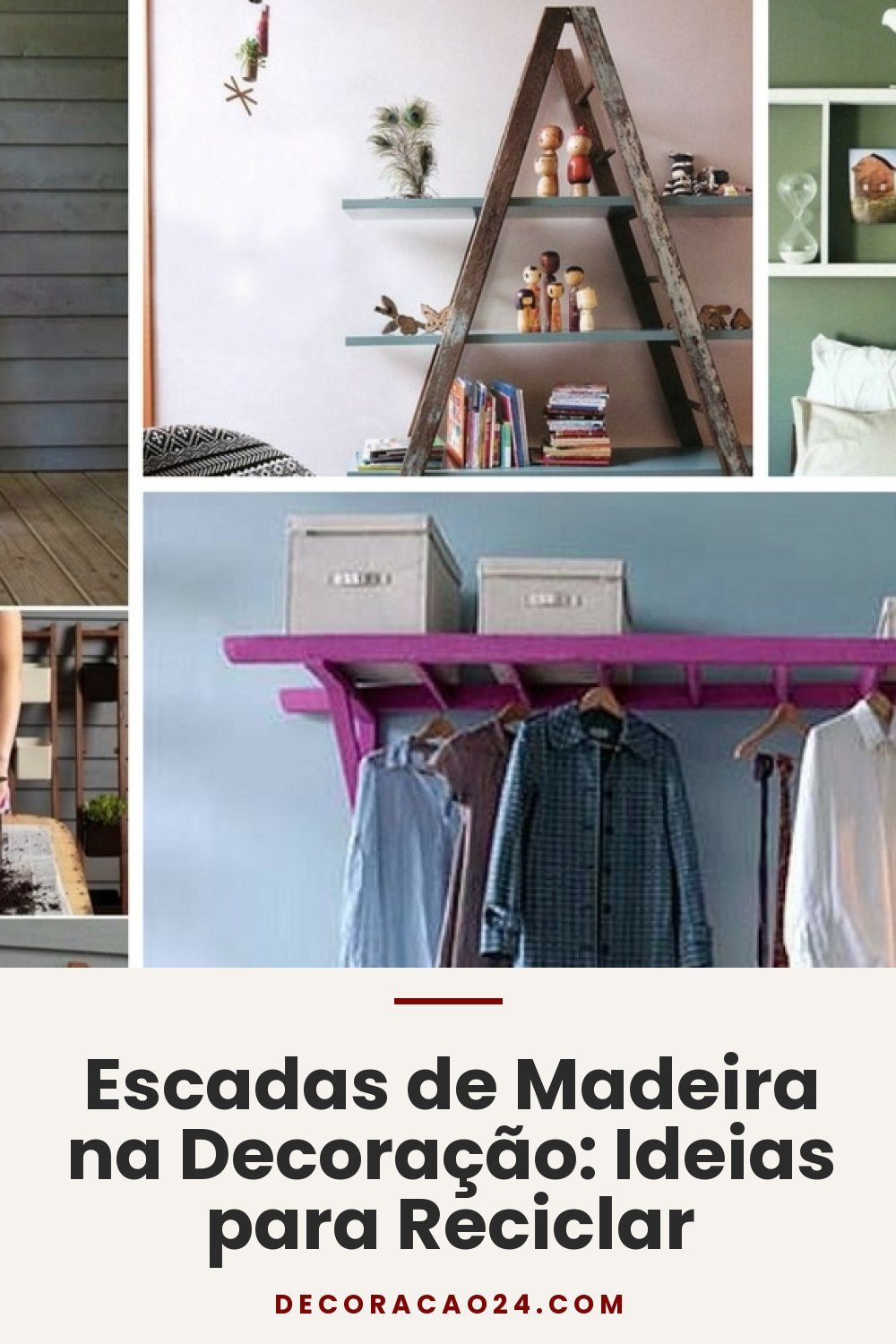 Escadas de Madeira na Decoração: Ideias para Reciclar