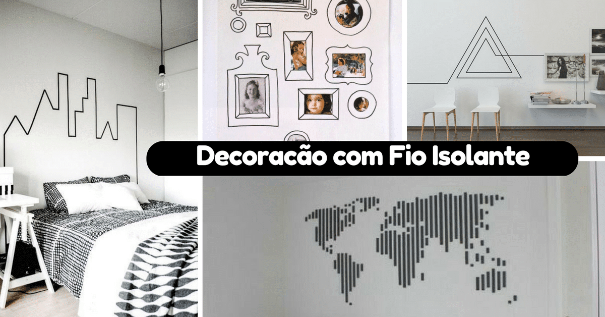 10+ Ideias para Decorar com Fita Isolante Decorac&ordm;&atilde;o com Fio Isolante