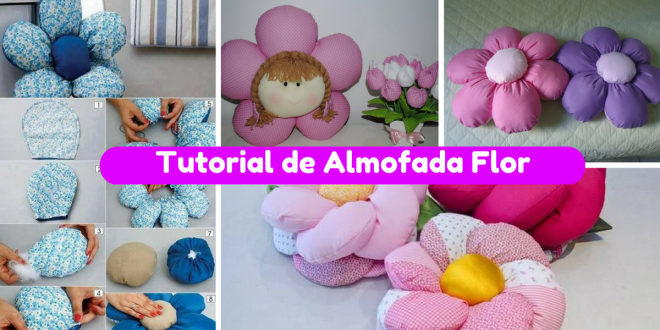Tutorial de Almofada Flor