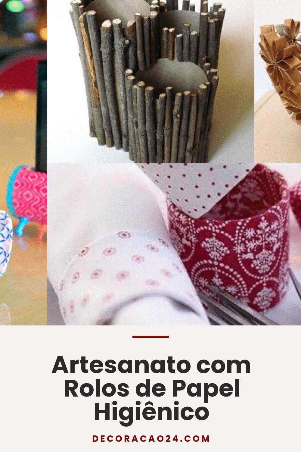 Artesanato com Rolos de Papel Higiênico
