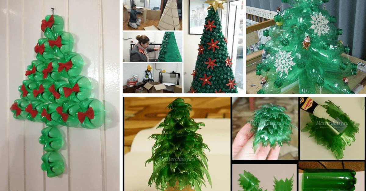 Árvore De Natal De Garrafa PET- Ideias Criativas