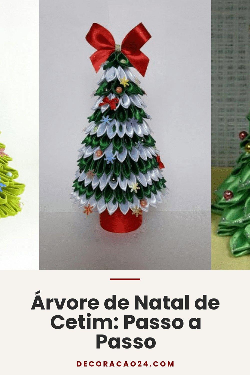 Árvore de Natal de Cetim: Passo a Passo