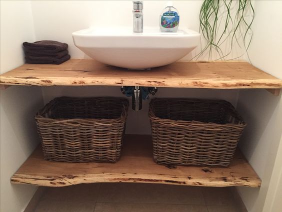 bancadas de banheiro de madeira 1
