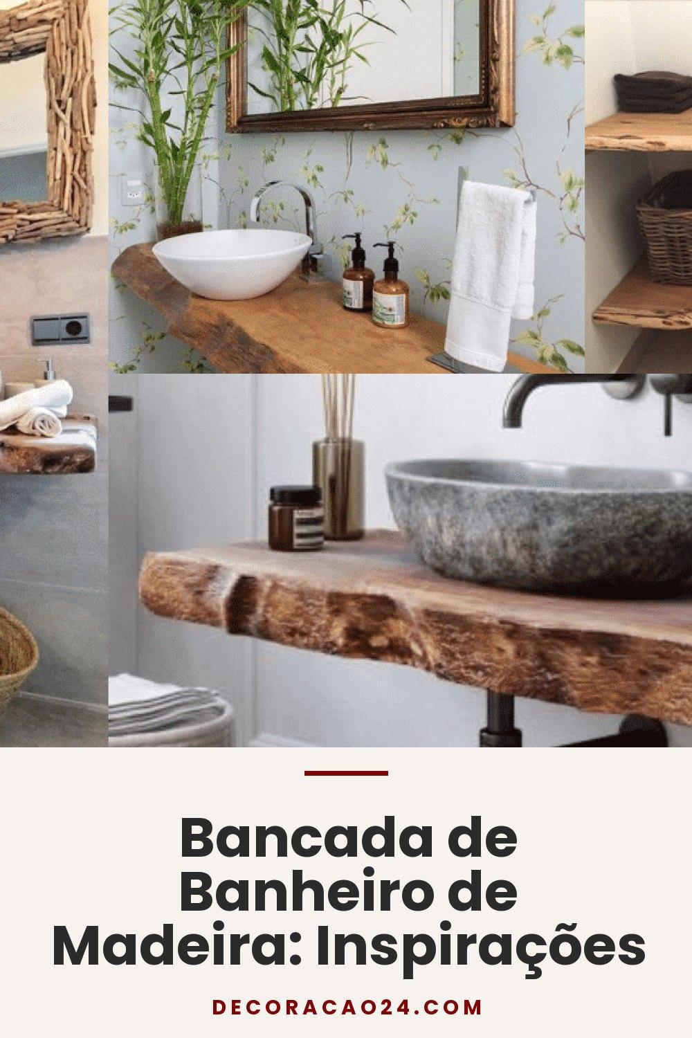 Bancada de Banheiro de Madeira: Inspirações