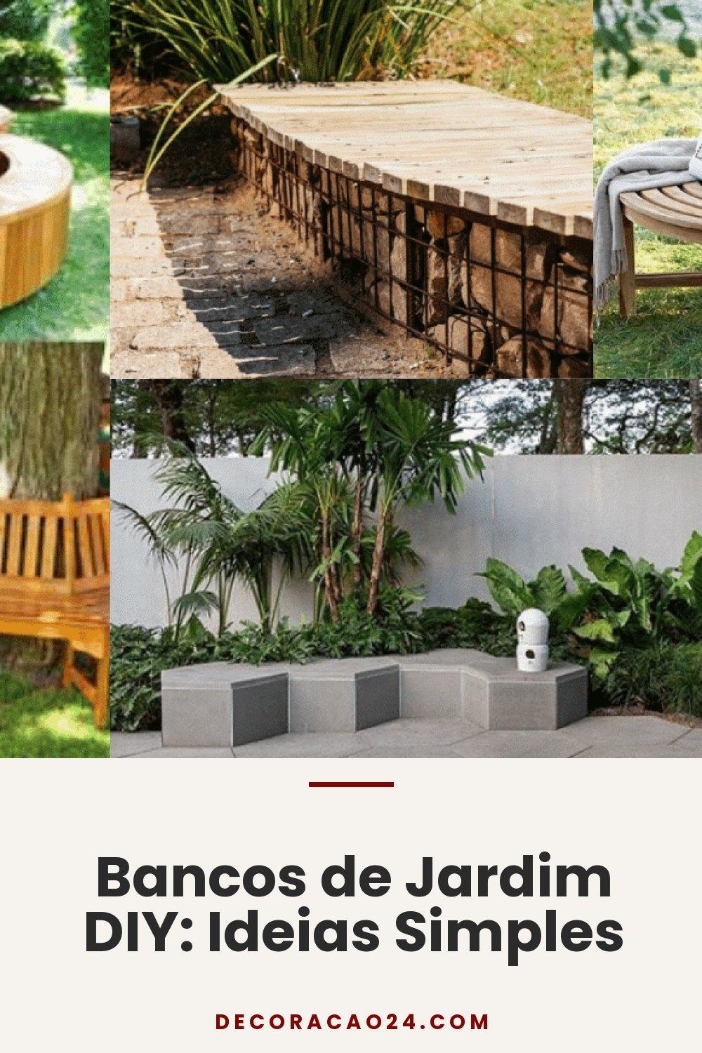 Bancos de Jardim DIY: Ideias Simples