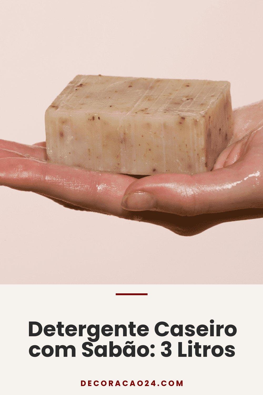 Detergente Caseiro com Sabão: 3 Litros