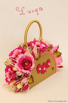 bolsas decorativas de cartao para flores 7