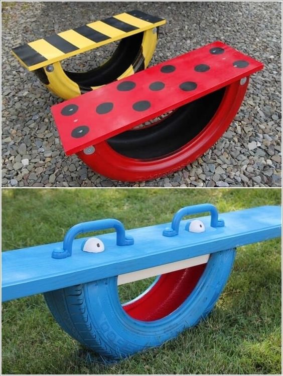 brinquedos para criancas feitos com pneus 2