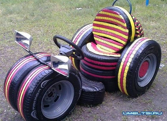 carros para brincar feitos com pneus velhos 10