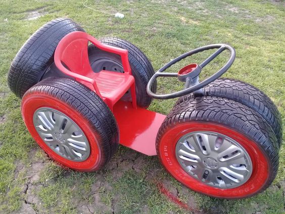 carros para brincar feitos com pneus velhos 5