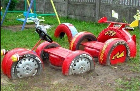 carros para brincar feitos com pneus velhos 9