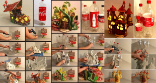 casas de fadas com garrafas de refrigerante