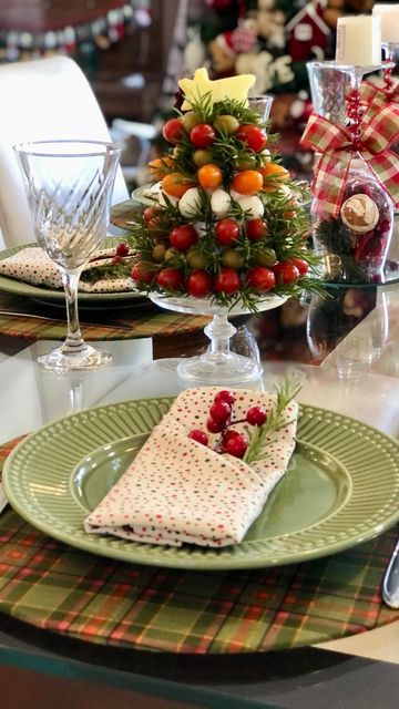centro de mesa de natal feito com frutas 3
