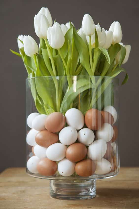 centros de mesa com tulipas 1