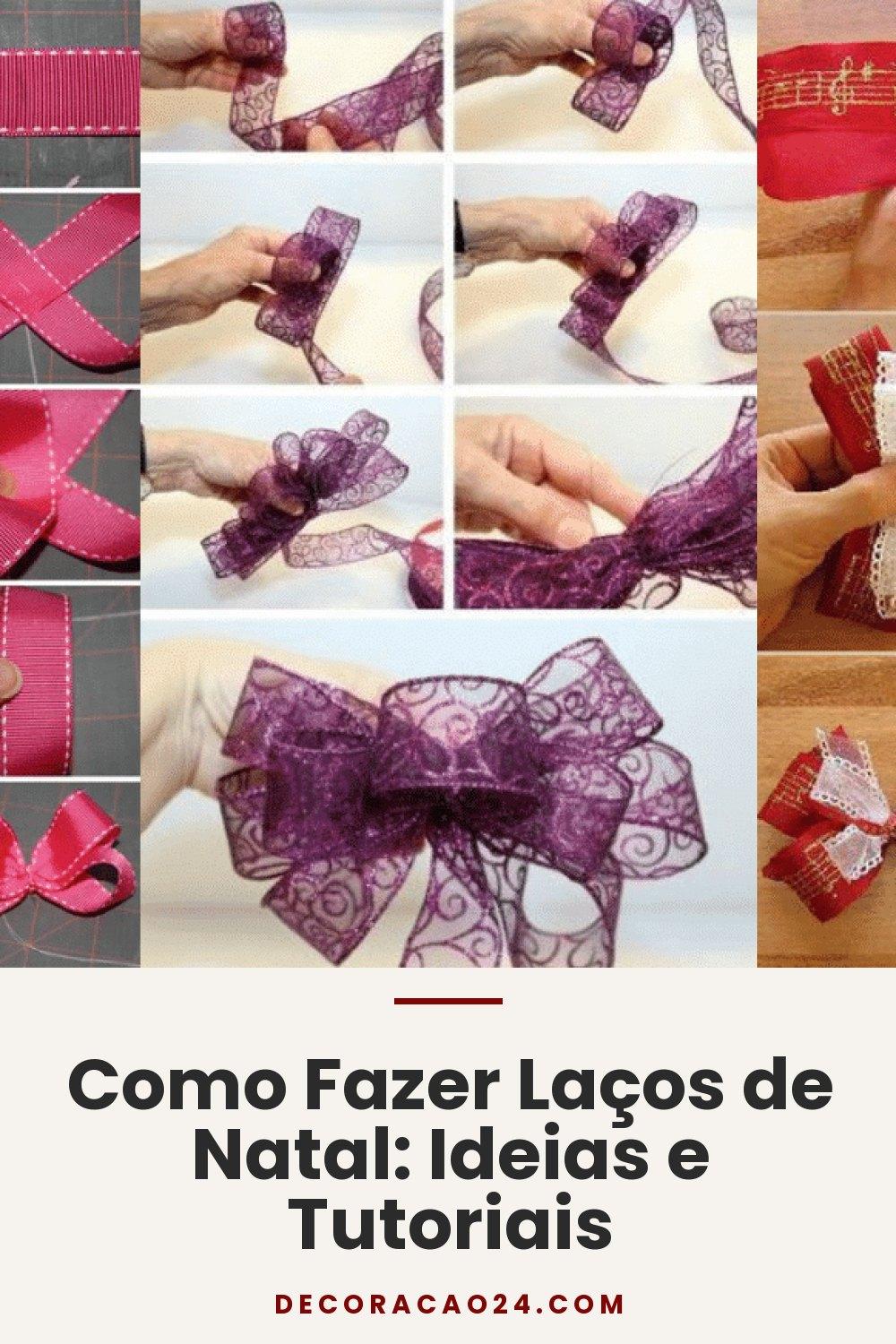 Como Fazer Laços de Natal: Ideias e Tutoriais