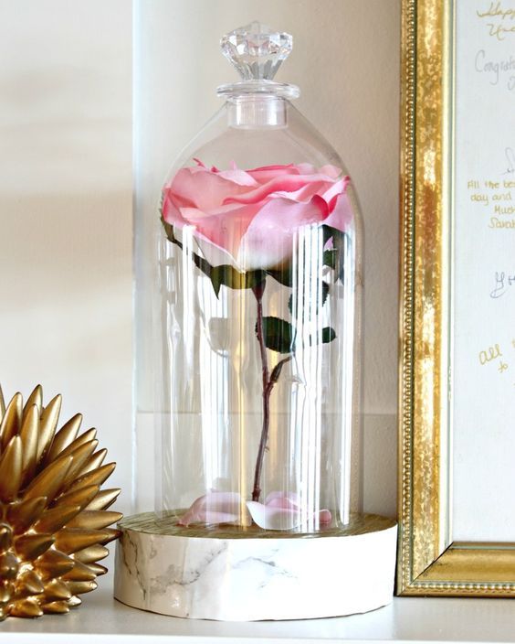 cupula de flores feita com garrafa pet 5