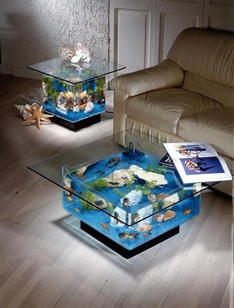 decoracao casa aquario mesa