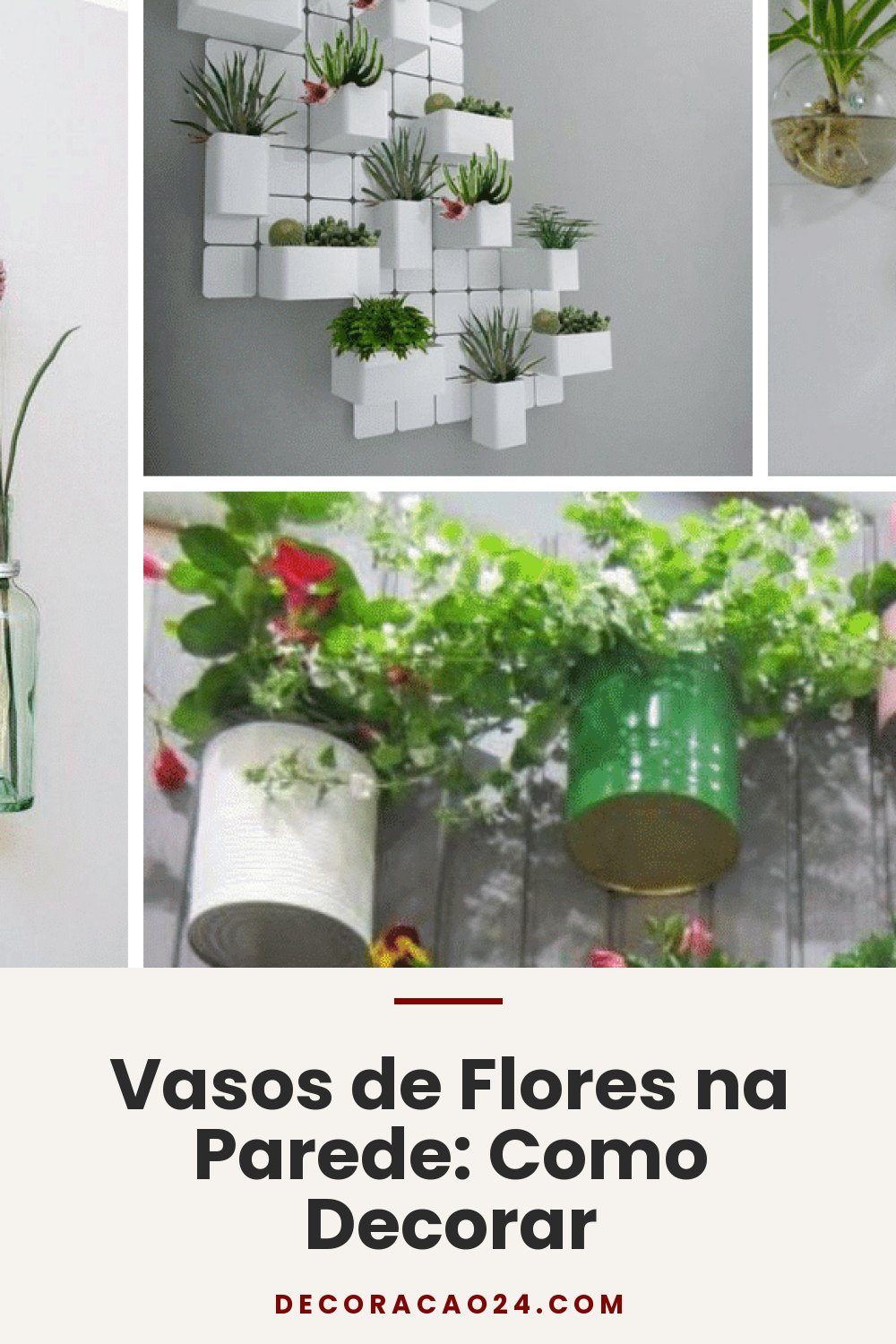 Vasos de Flores na Parede: Como Decorar