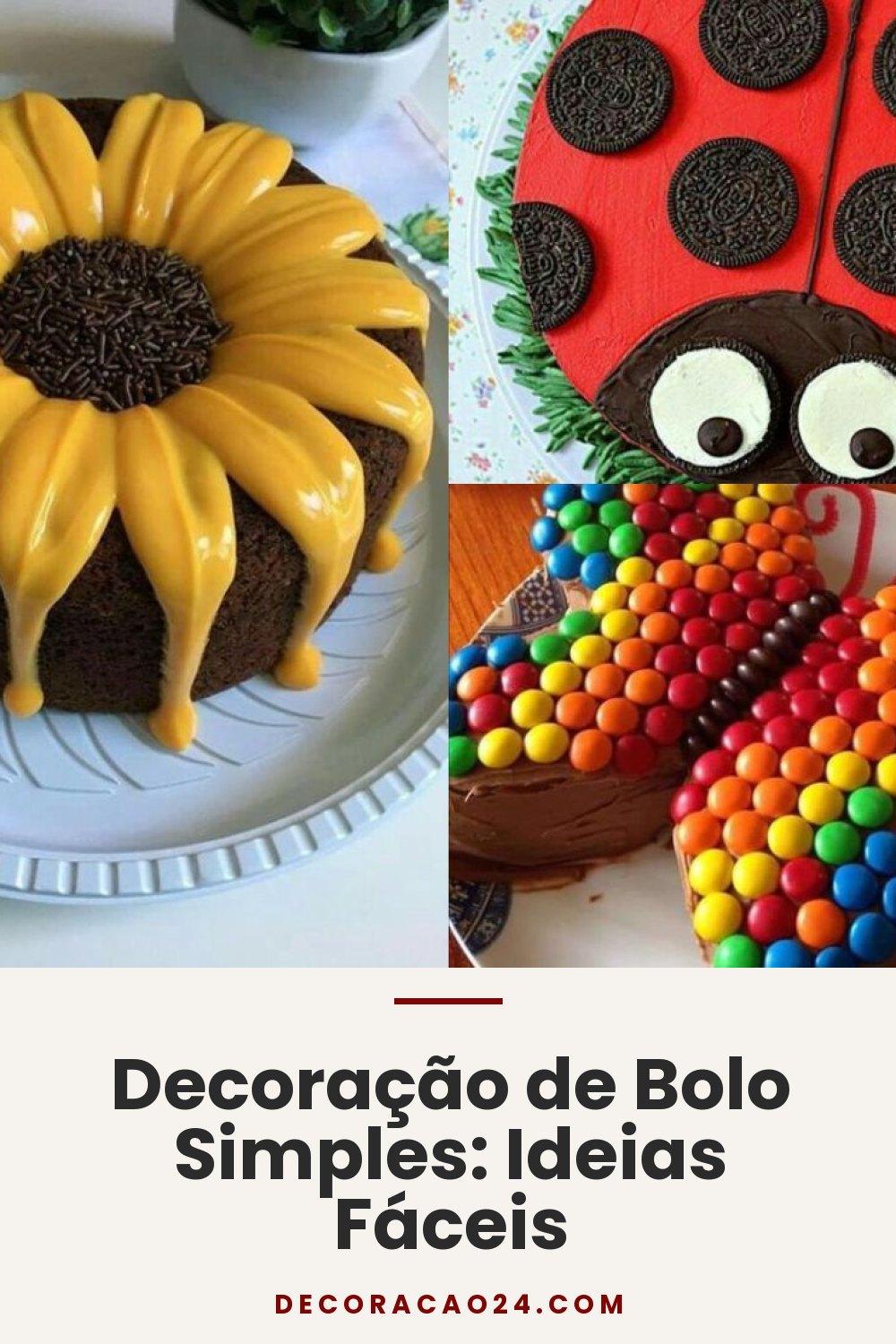 Decoração de Bolo Simples: Ideias Fáceis