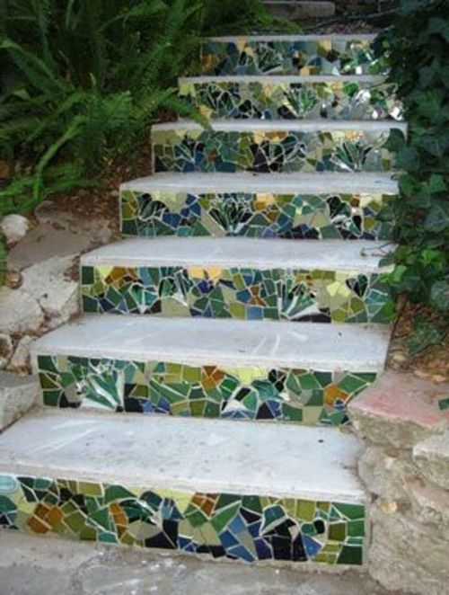 decoracao de jardim com mosaicos 11