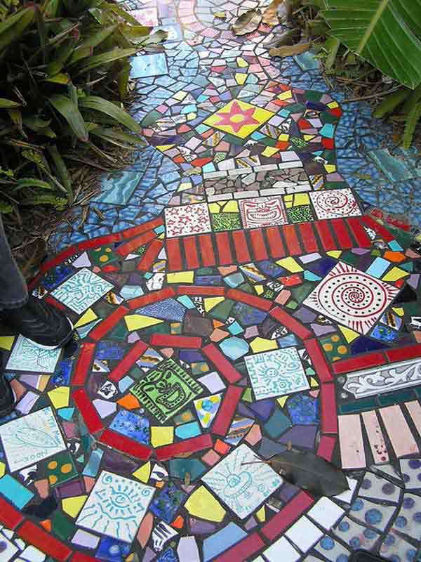 decoracao de jardim com mosaicos 2