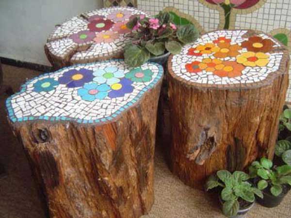 decoracao de jardim com mosaicos 5