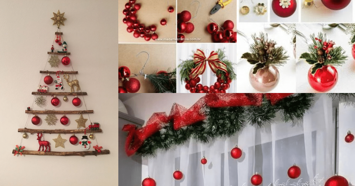 Ideias Maravilhosas De Decoração De Natal Com Bolas Antigas