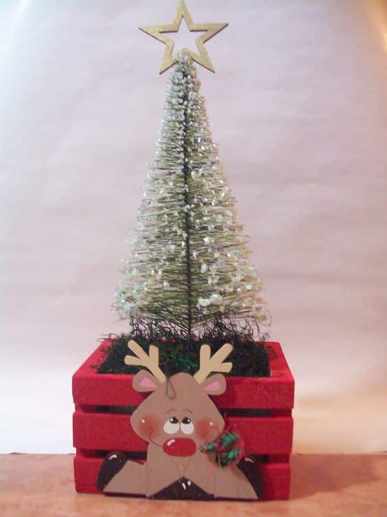 decoracao de natal feita com caixotes de madeira 3