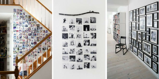 decoracao parede fotos