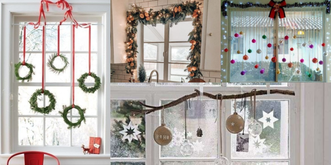 decorar as suas janelas para o natal