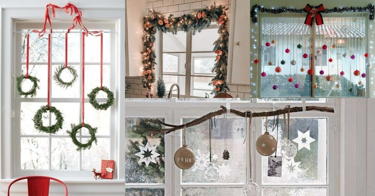 decorar as suas janelas para o natal