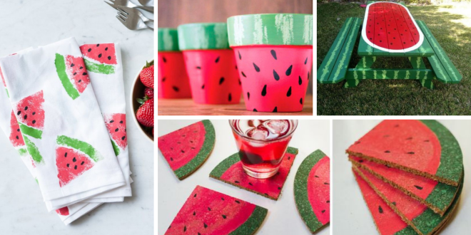 diy decoracao melancia