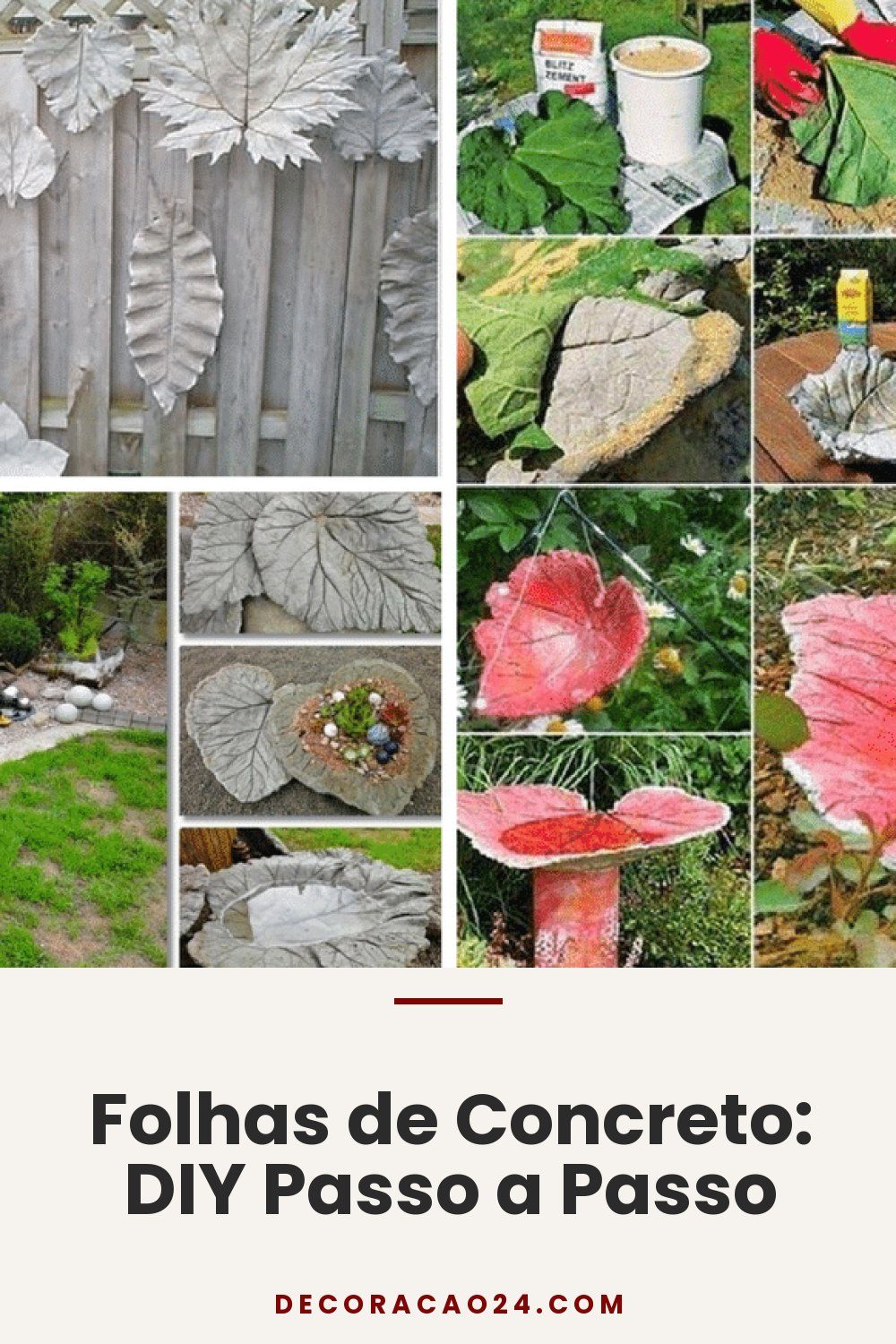 Folhas de Concreto: DIY Passo a Passo