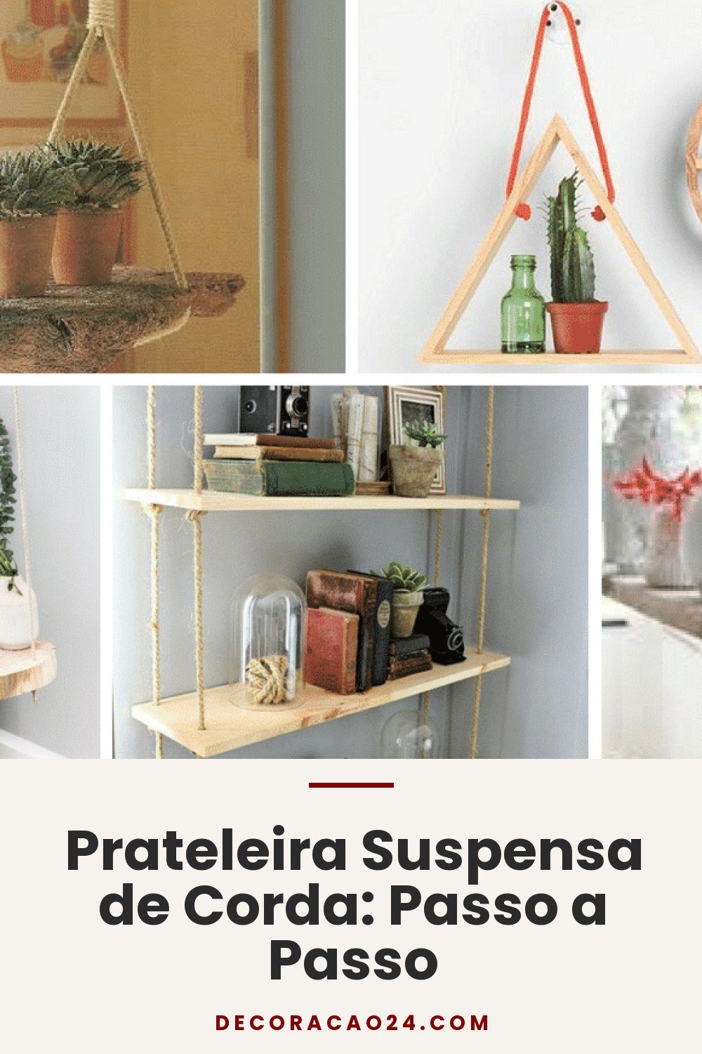 Prateleira Suspensa de Corda: Passo a Passo
