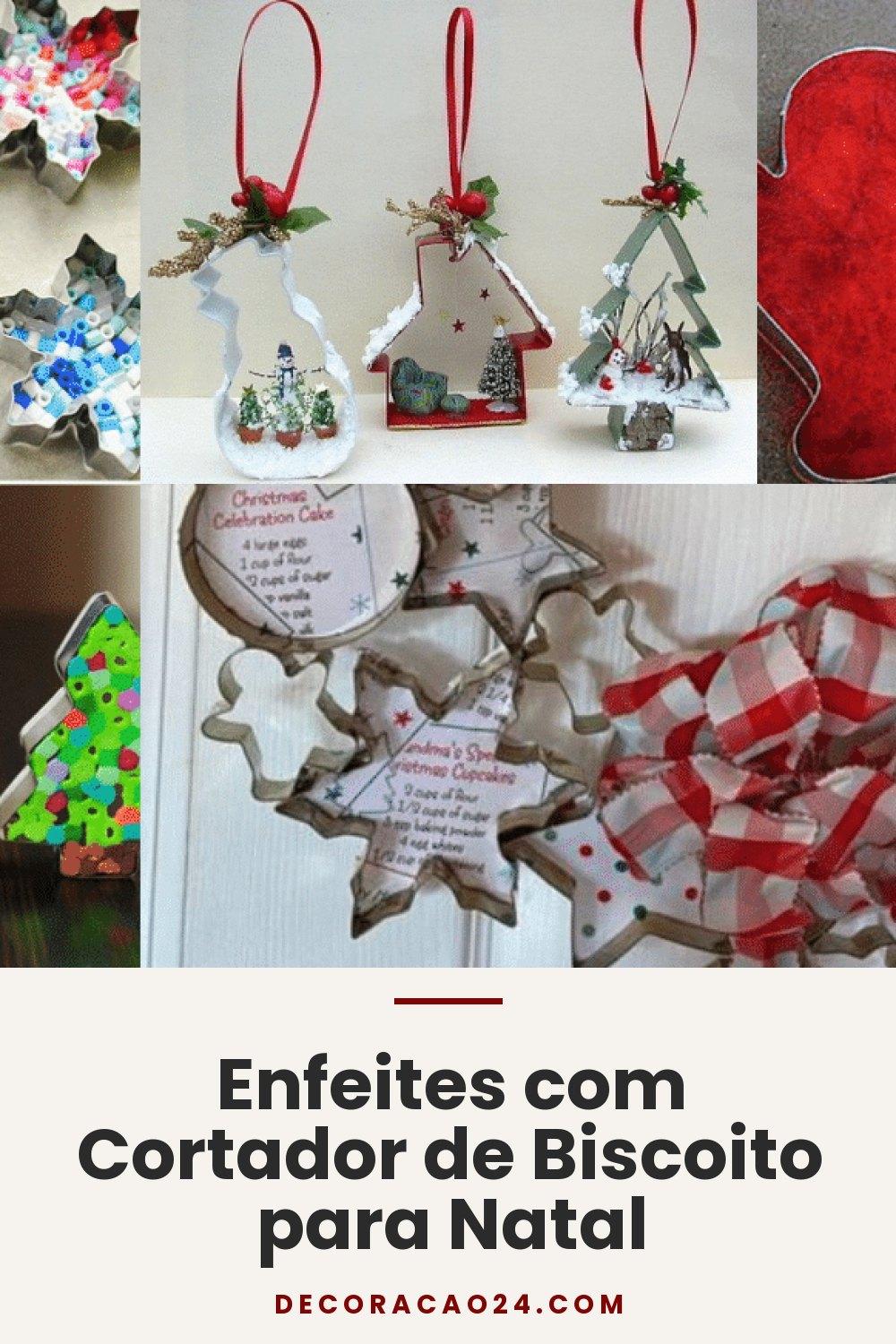 Enfeites com Cortador de Biscoito para Natal