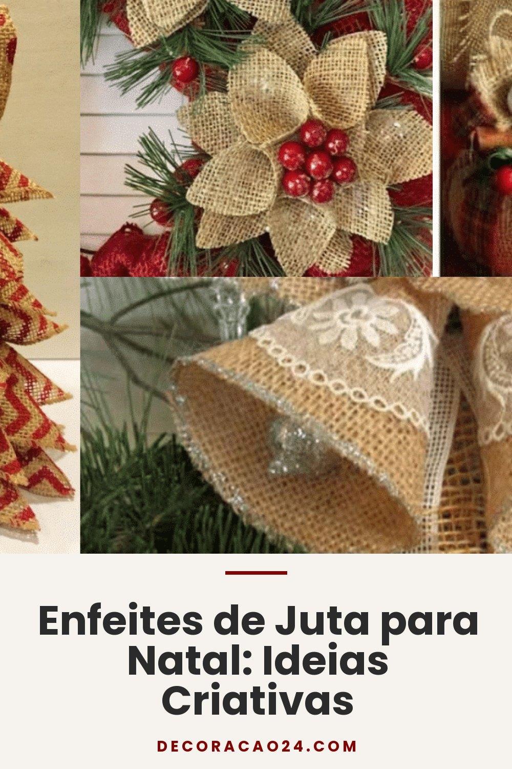 Enfeites de Juta para Natal: Ideias Criativas