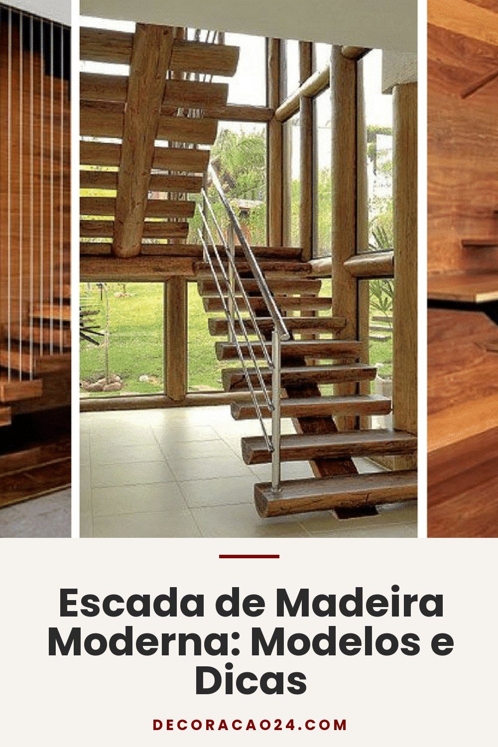 Escada de Madeira Moderna: Modelos e Dicas