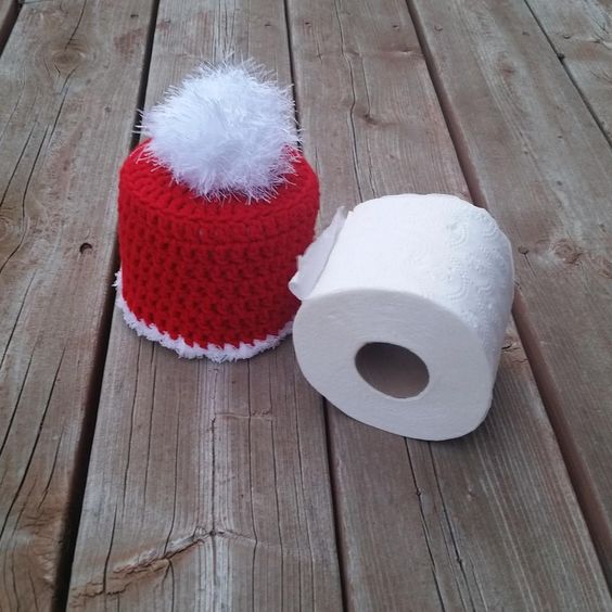 ideias criativas de porta papel higienico no natal