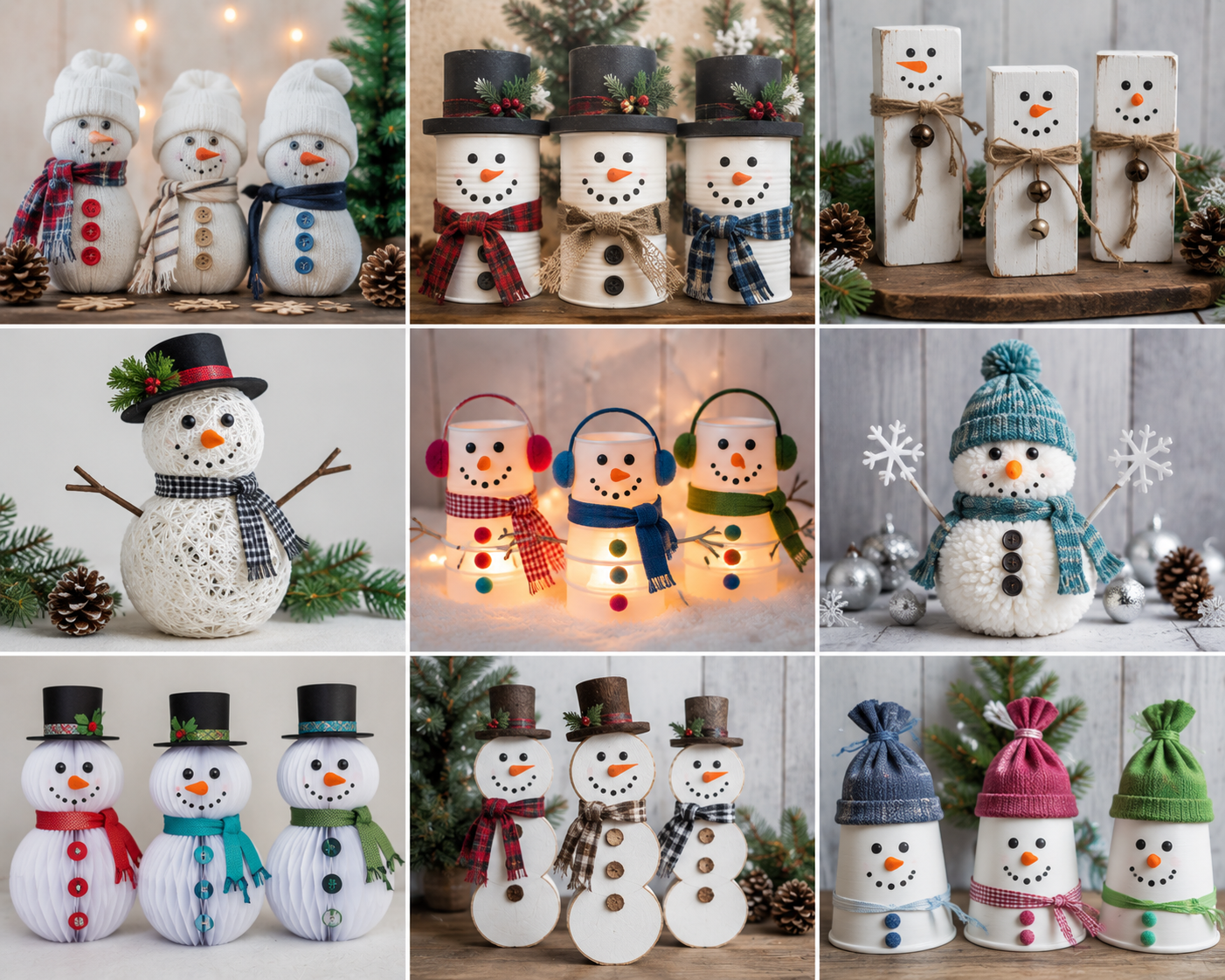 Ideias Criativas para Fazer Bonecos de Neve: Ideias Fáceis para o Natal Ideias Criativas para Fazer Bonecos de Neve: Ideias Fáceis para o Natal ideias criativas para fazer bonecos de neve 3