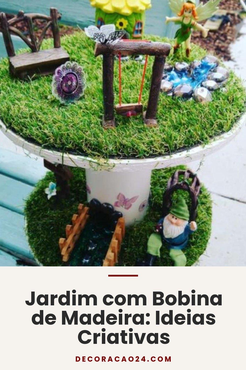 Jardim com Bobina de Madeira: Ideias Criativas