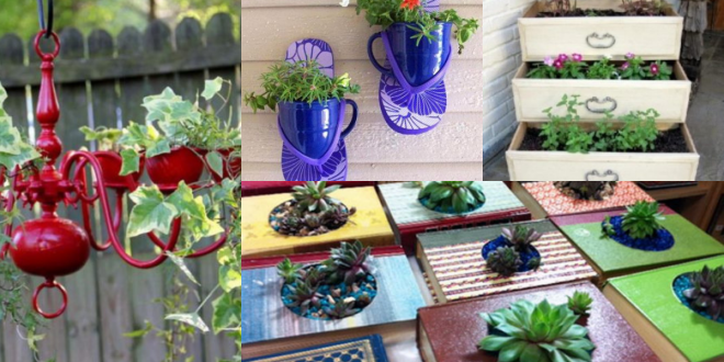 ideias diferentes para suportes de plantas
