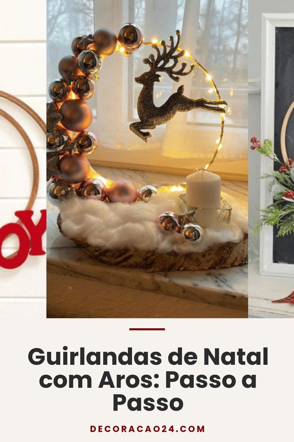 Guirlandas de Natal com Aros: Passo a Passo