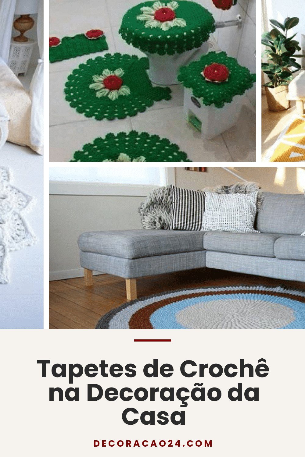 Tapetes de Crochê na Decoração da Casa