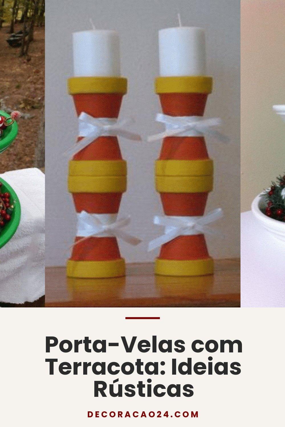 Porta-Velas com Terracota: Ideias Rústicas