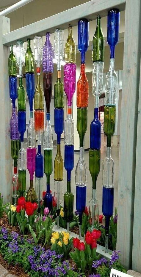 maneiras criativas de decorar a casa com vidros e garrafas 5