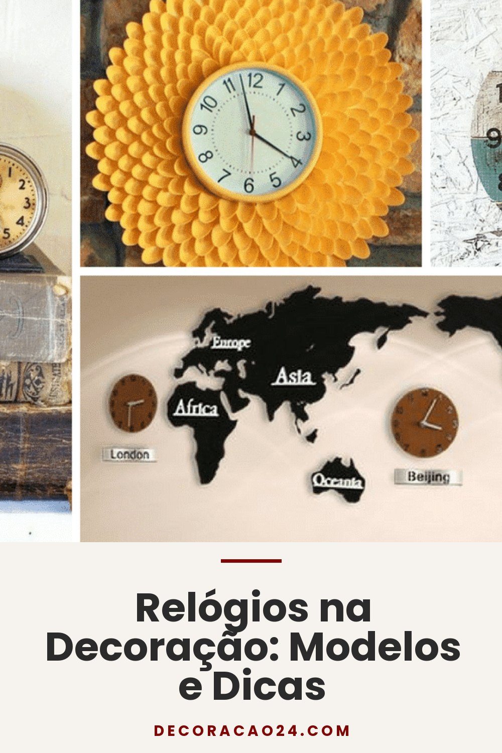 Relógios na Decoração: Modelos e Dicas