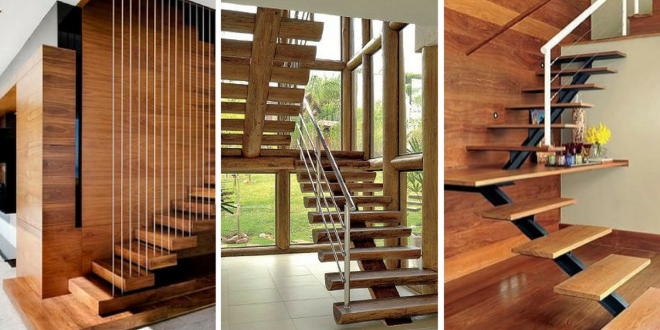 modelos escadas madeira
